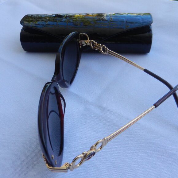 St John Vintage brown Tortoise Shell Sunglasses, by Marie Gray made in Italy! - Picture 3 of 16